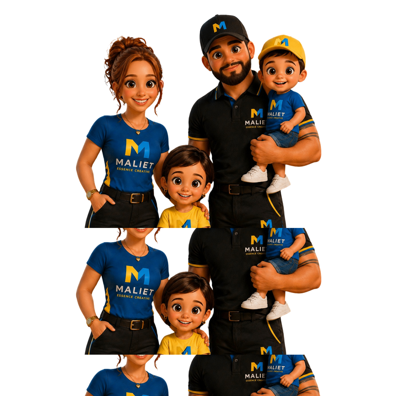 Familia detrás de Maliet Creative